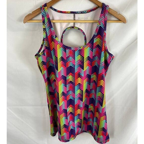 Fabletics Active Embra Keyhole Tank Top Multicolor Size Small - Picture 2 of 4
